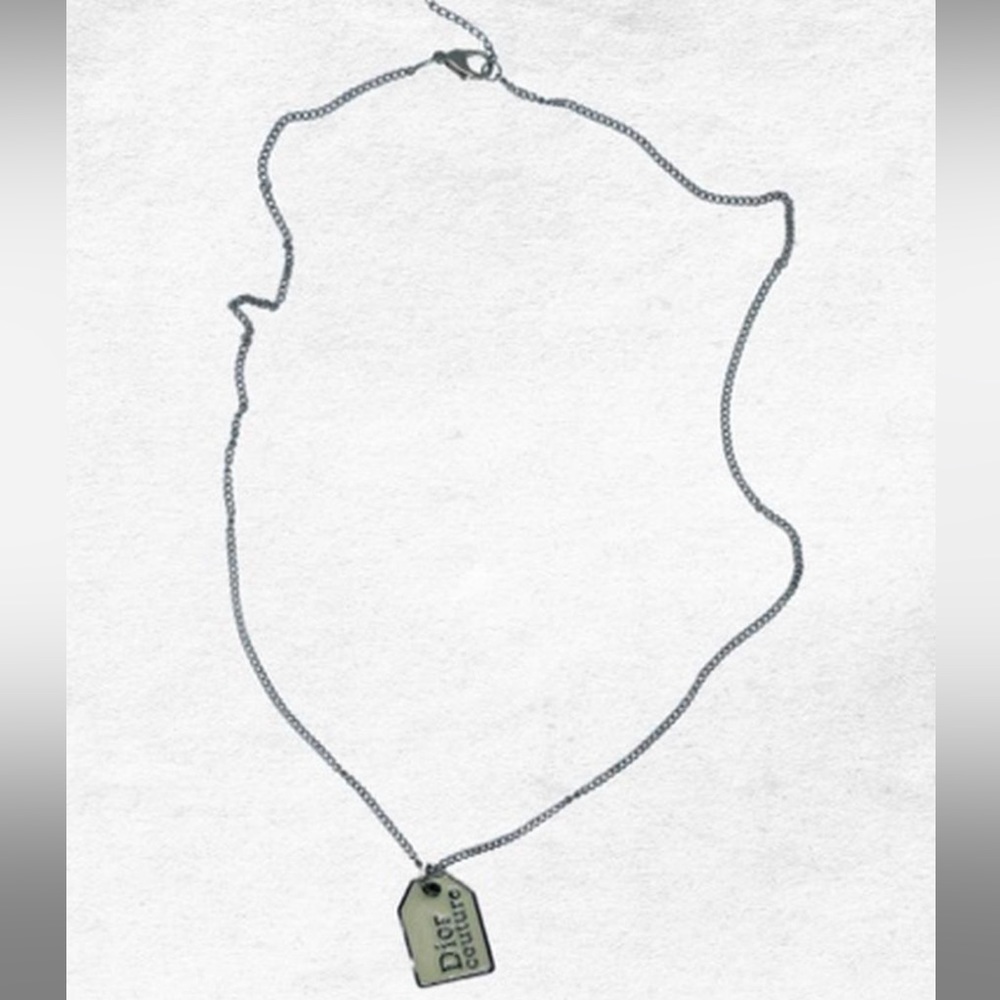 DIOR repurposed charm necklace